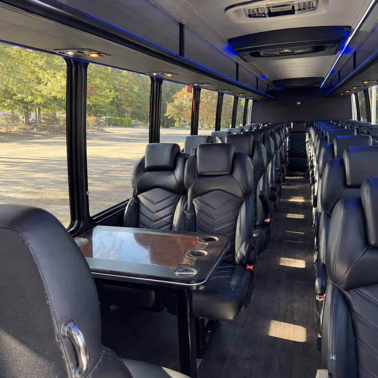 25 passenger minibus interior