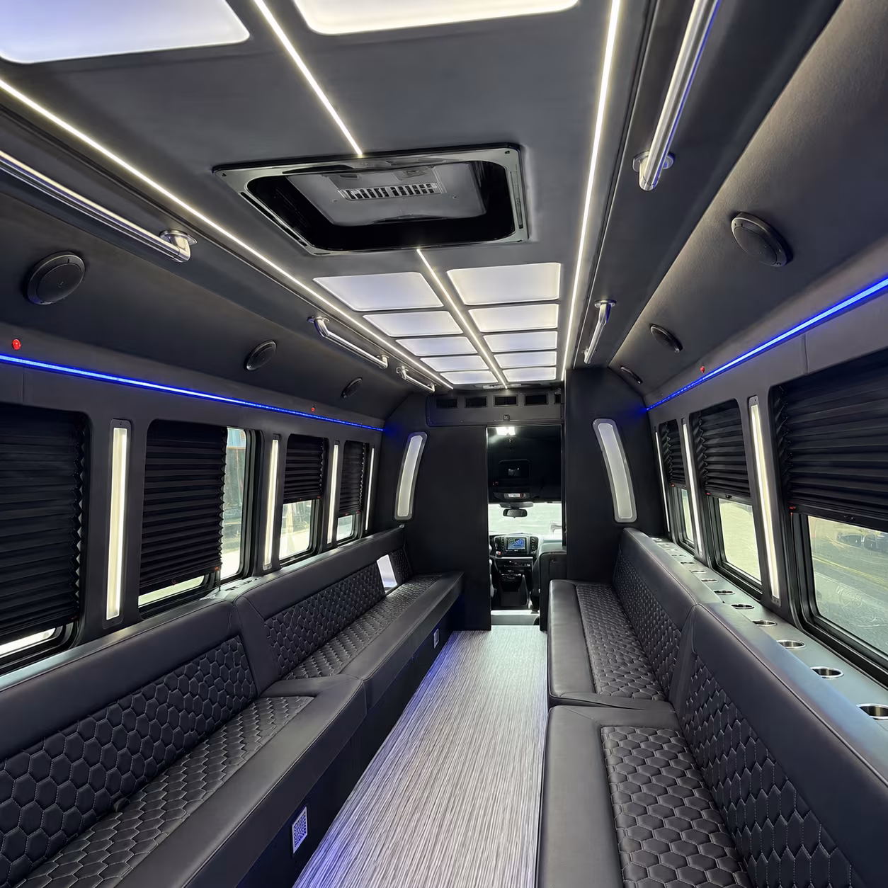 cary party bus rental interior