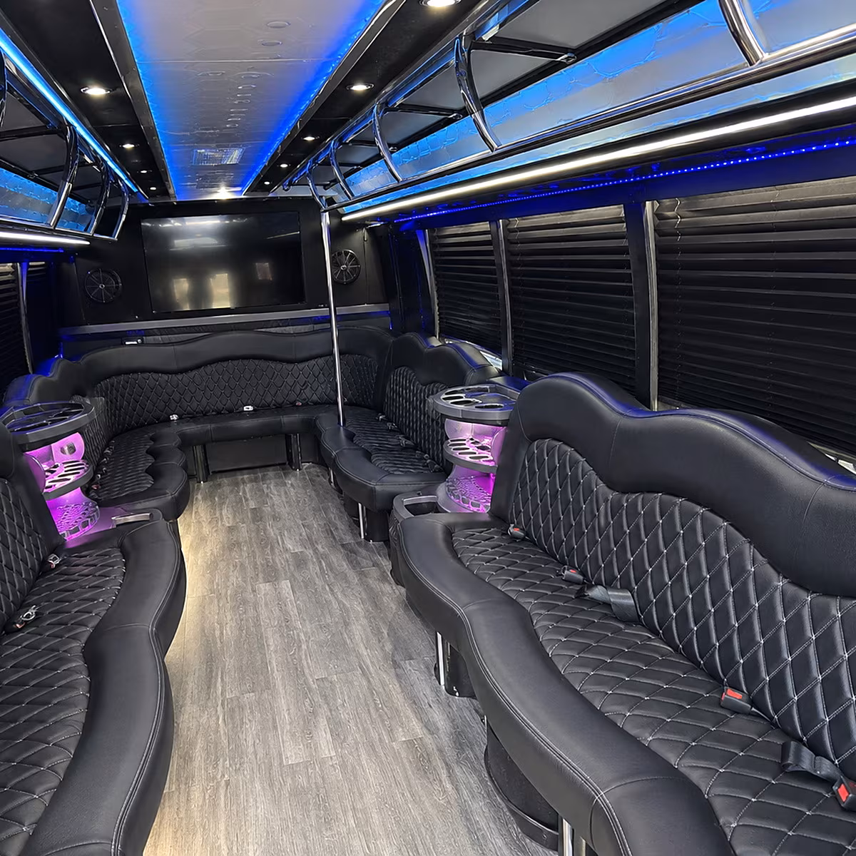 cary wedding party bus rental