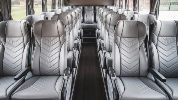 54 passenger charter bus interior