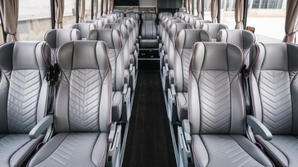 cary 50 passenger charter bus interior