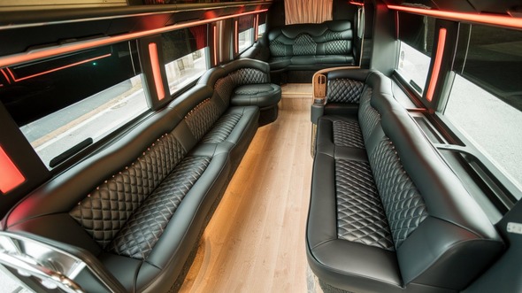 cary party bus rental interior