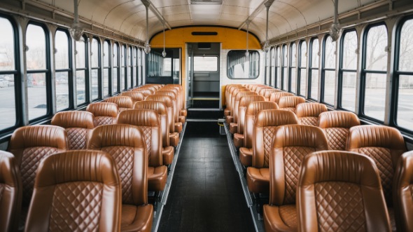 cary school bus rental inside